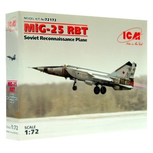 1:72 Mikojan i Guriewicz MIG-25 RBT FOXBAT - Radziecki Samolot Myśliwsko-Rozpoznawczy - ICM 72172