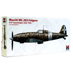 1:72 Macchi MC.2002 FOLGORE - 370 Squadrigilia, Italy 1943 - Hobby2000 72008 / Hasegawa + Cartograf + Maski