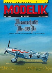 1:33 MESSERSCHMITT ME-209 V4 - Modelik 0615
