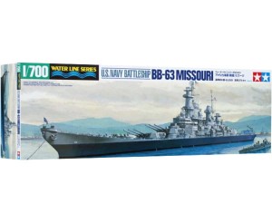1:700 USS MISSOURI - Amerykański pancernik z II w.ś. - Tamiya 31613