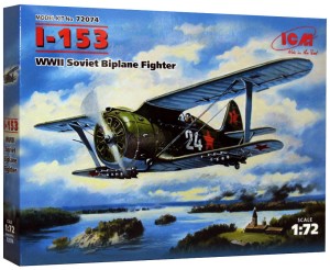 1:72 Polikarpow I-153 CZAJKA - Radziecki samolot myśliwski - ICM 72074