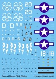 1:48 Kalkomanie WILDCAT FM-2 - Techmod 48050