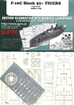 1:33 Elementy wycinane laserowo do F-16 C Block 52+ - GPM 513