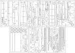 1:200 Elementy wycinane laserowo do I-402 SEN-TOKU - GPM558