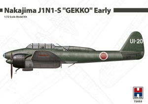 1:72 Nakajima J1N1-S GEKKO early - Hobby2000 72053 / Fujimi + Cartograf 
