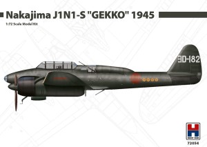 1:72 Nakajima J1N1-S GEKKO 1945 - Hobby2000 72054 / Fujimi + Cartograf