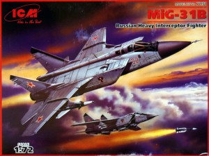 1:72 Mikojan i Guriewicz MIG-31 FOXHOUND - Radziecki samolot myśliwski - ICM 72151