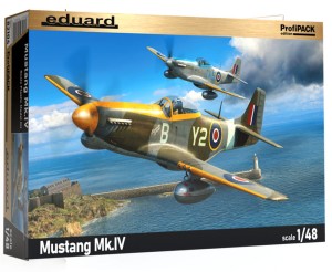 1:48 North American P-51 D MUSTANG Mk.IV - Amerykański samolot myśliwski - Eduard 82104 Profi pack