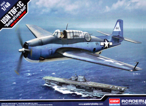 1:48 Grumman TBF-1C AVENGER - Amerykański pokładowy samolot torpedowo-bombowy- Academy 12340