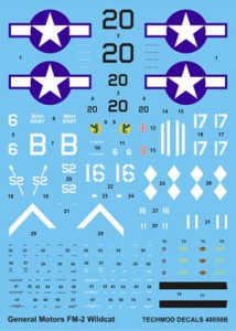 1:48 Kalkomanie WILDCAT FM-2 - Techmod 48056