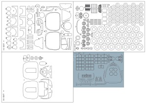 1:33 Elementy wycinane laserowo do Mi-8 T - GPM 557 535