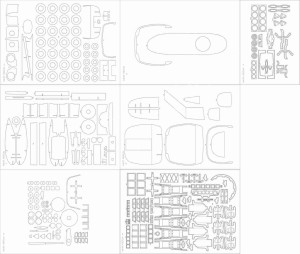 1:33 Elementy wycinane laserowo do AW-101 - GPM 616