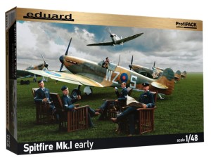 1:48 Supermarine SPITFIRE Mk.I wczesny - Brytyjski samolot myśliwski - Eduard 82152 [ProfiPack]