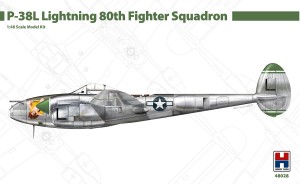 1:48 Lockheed P-38 L LIGHTNING US 80th  Fighter Squadron - Hobby2000 48028 / Academy + Cartograf + Maski
