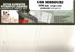 1:200 Elementy wycinane laserowo do USS MISSOURI - GPM 242