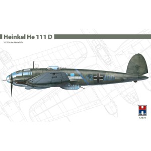 1:72 Heinkel He-111 D - Niemiecki samolot bombowy - Hobby2000 72075 / Hasegawa