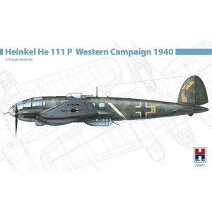 1:72 Heinkel He-111 PWestern Campaign 1940 - Niemiecki samolot bombowy - Hobby2000 72077/ Hasegawa