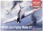 1:48 Mitsubishi A6M2b ZERO type 21 The Battle of Midway - Academy 12352