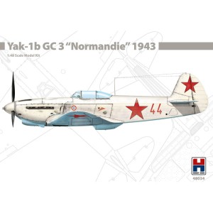 1:48 Jakowslew Jak-1 b - GC 3 Normandie 1943 - Hobby2000 48034 / Accurate + Cartograf + Maski