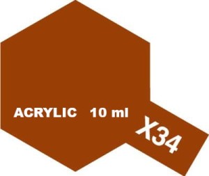 Tamiya Farba Akrylowa X-34 METALIC BROWN 10 ml - 81534