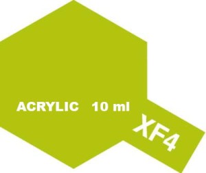 Tamiya Farba Akrylowa XF- 4 FLAT YELLOW GREEN 10 ml - 81704