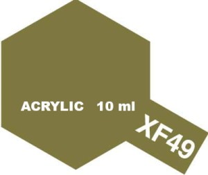 Tamiya Farba Akrylowa XF-49 FLAT KHAKI 10 ml - 81749