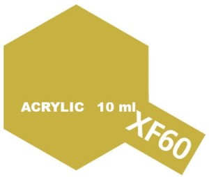 Tamiya Farba Akrylowa XF-60 FLAT DARK YELLOW 10 ml - 81760