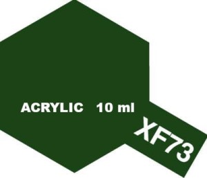 Tamiya Farba Akrylowa XF-73 FLAT DARK GREEN (JGSDF) 10 ml - 81773