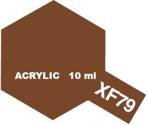 Tamiya Farba Akrylowa XF-79 FLAT LINOLEUM DECK BROWN 10 ml - 81779