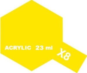 Tamiya Farba Akrylowa X- 8 GLOSS LEMON YELLOW 23 ml - 81008