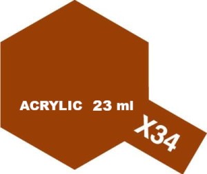 Tamiya Farba Akrylowa X-34 METALIC BROWN 23 ml - 81034
