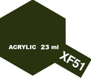 Tamiya Farba Akrylowa XF-51 FLAT KHAKI DRAB 23 ml - 81351