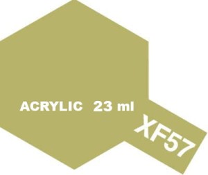 Tamiya Farba Akrylowa XF-57 FLAT BUFF 23 ml - 81357