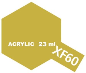Tamiya Farba Akrylowa XF-60 FLAT DARK YELLOW 23 ml - 81360