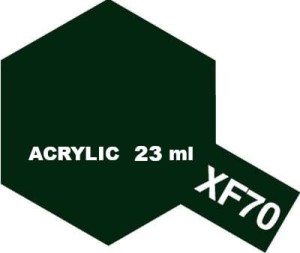 Tamiya Farba Akrylowa XF-70 FLAT DARK GREEN 2 23 ml - 81370