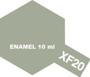 Tamiya Color Enamel Paint XF-20 Flat MEDIUM GREY 10 ml - 80320