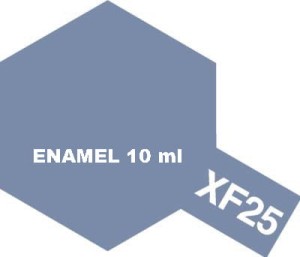 Tamiya Color Enamel Paint XF-25 Flat LIGHT SEA GREY 10 ml - 80325