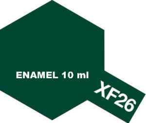Tamiya Color Enamel Paint XF-26 Flat DEEP GREEN 10 ml - 80326