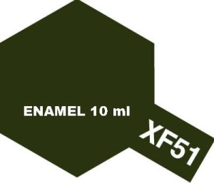 Tamiya Color Enamel Paint XF-51 Flat KHAKI DRAB 10 ml - 80351
