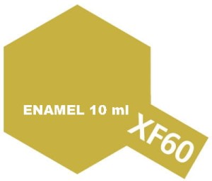 Tamiya Color Enamel Paint XF-60 Flat DARK YELLOW 10 ml - 80360