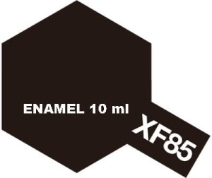 Tamiya Color Enamel Paint XF-85 Flat RUBBER BLACK 10 ml - 80385