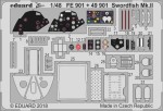 1:48 Elementy fototrawione SWORDFISH Mk.II [Tamiya] - Eduard FE901