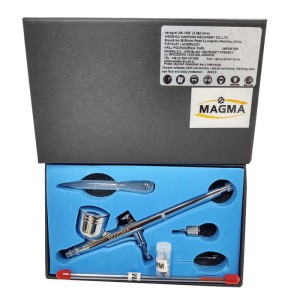 AEROGRAF dwufunkcyjny, grawitacyjny z dwoma dyszami 0,2 i 0,3mm - Magma AB-130XE