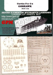 1:33 Elementy wycinane laserowo do Bristol SCOUT - GPM409