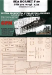 1:33 Elementy wycinane laserowo do SEA HORNET F20 - GPM 476