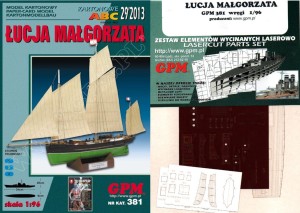 1:96 ŁUCJA MAŁGORZATA Lugier + elementy wycinane laserowo - GPM 381