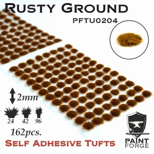 TUFTS 2mm RUSTY GROUND 162szt. - Paint Forge PFTU0204