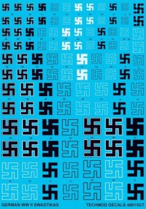 1:48 Kalkomanie - Niemieckie swastyki - Techmod 48015