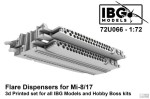 1:72 Elementy 3D druk MI-17 i MI-8 wyrzutniki flar - IBG 72U066
