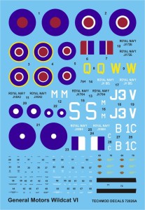 1:72 Kalkomanie WILDCAT VI -  Techmod 72026